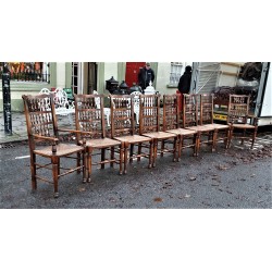 Set of 8 Oak Dining Chairs